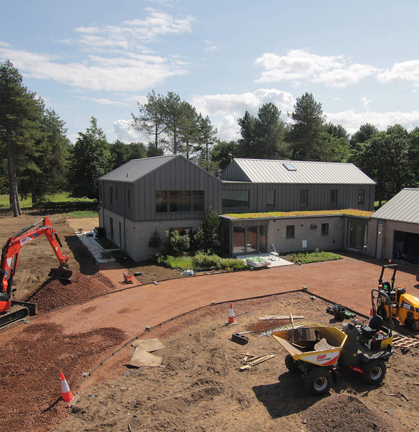 Creating a new garden, bringing the vision to life.